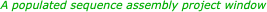 A populated sequence assembly project