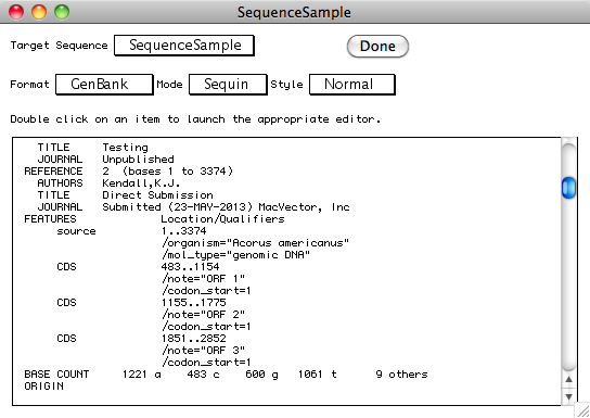 add new sequence macvector