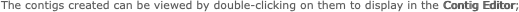 The contigs created can be