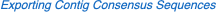 Exporting Contig Consensus Sequences