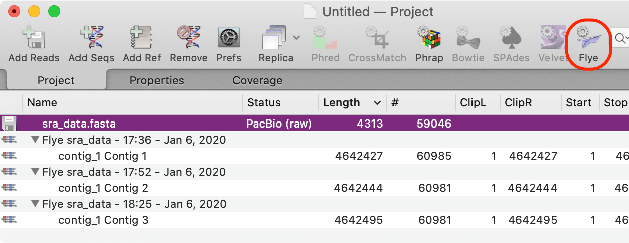 macvector edit multisequence alignments