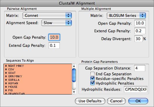 sequence alignment software for mac