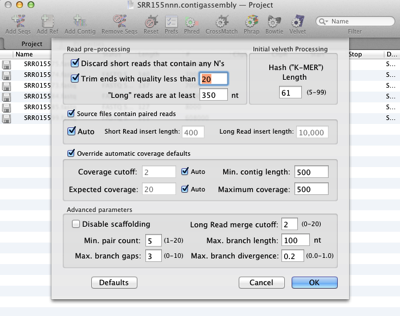 Analyses and SRR155nnn contigassembly Project