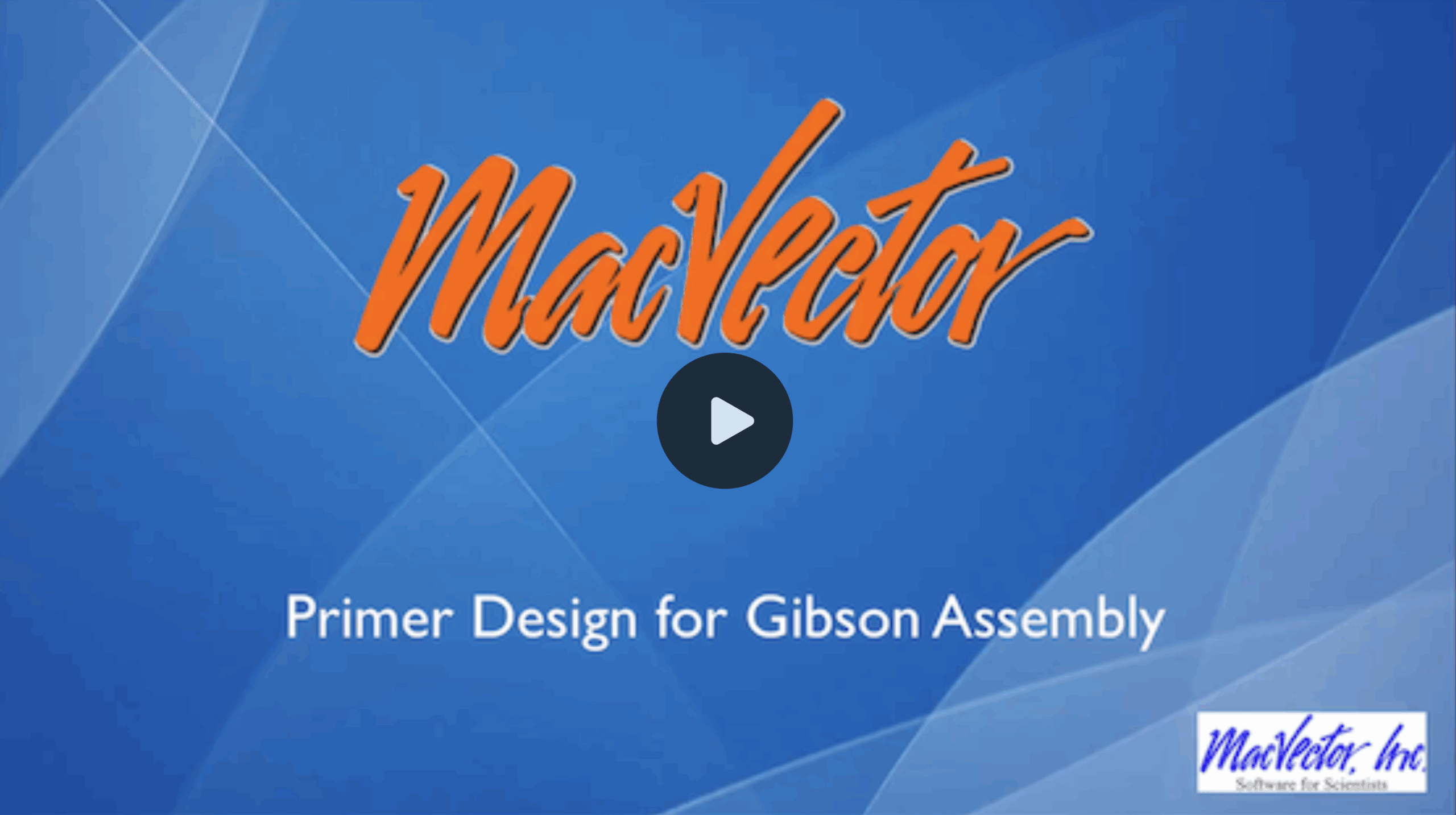 Accessing video tutorials of common workflows inside MacVector